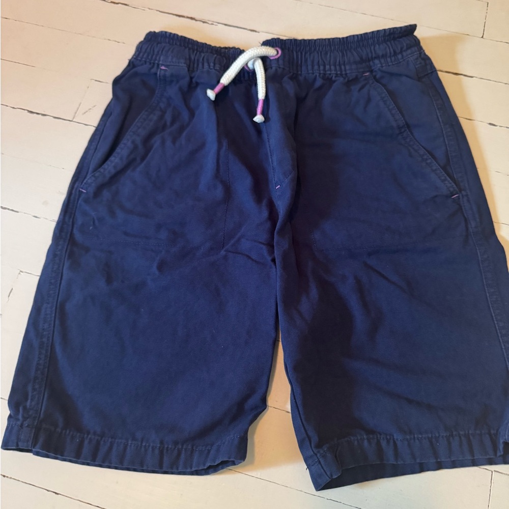Mini Boden Navy Blue Canvas Shorts